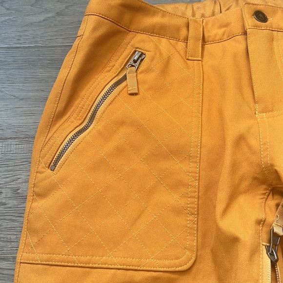 🔥Burton🔥 | Mustard yellow bell bottom snowboarding ski winter pants - Picture 6 of 16